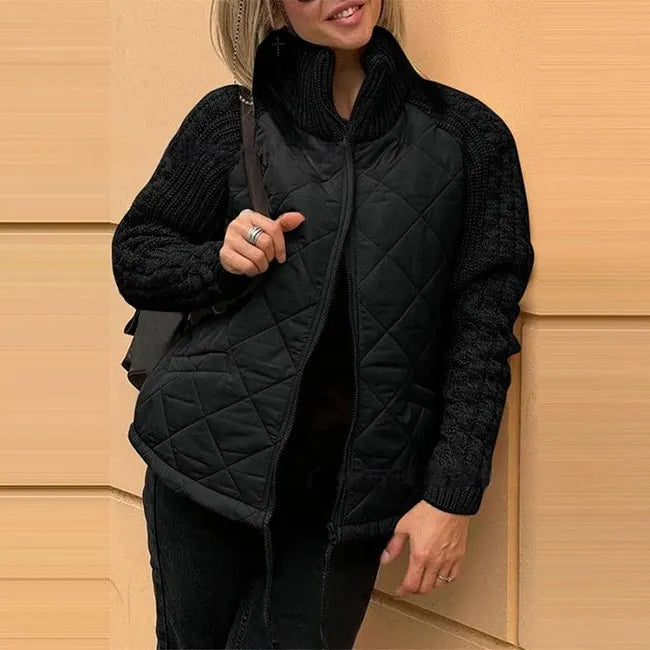 Karoliina - Doudoune en Patchwork Tricoté