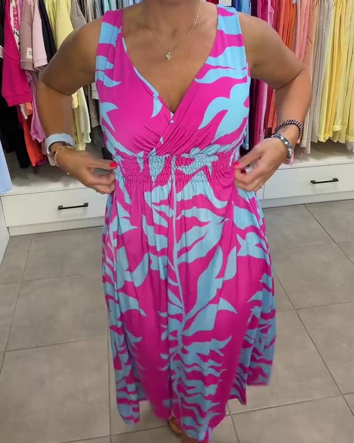 Kealia - Robe À Imprimé Floral Avec Taille Smockée
