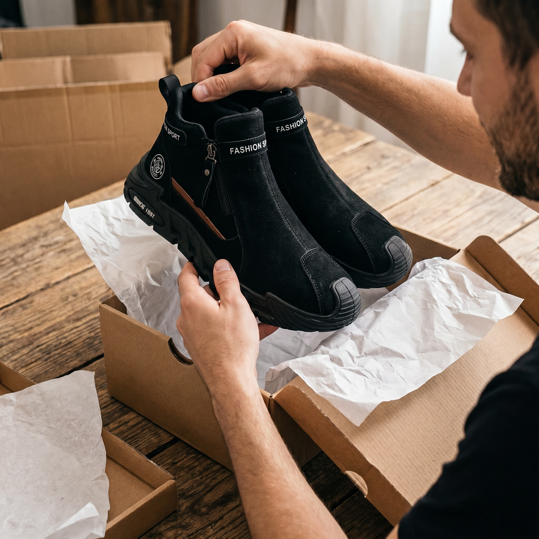 Albrecht - Bottines à Fermetures éclair Latérales et Semelles épaisses