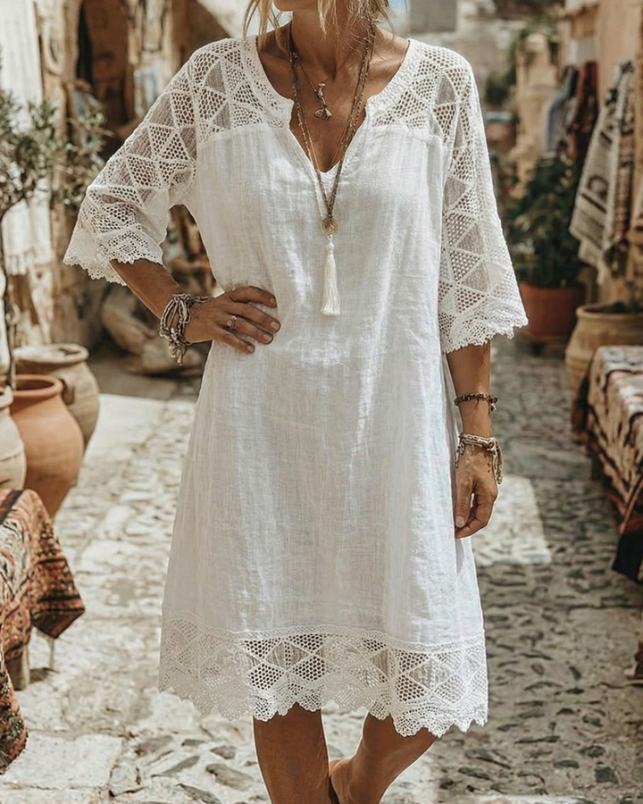Kilina - Robe En Dentelle à Col En V