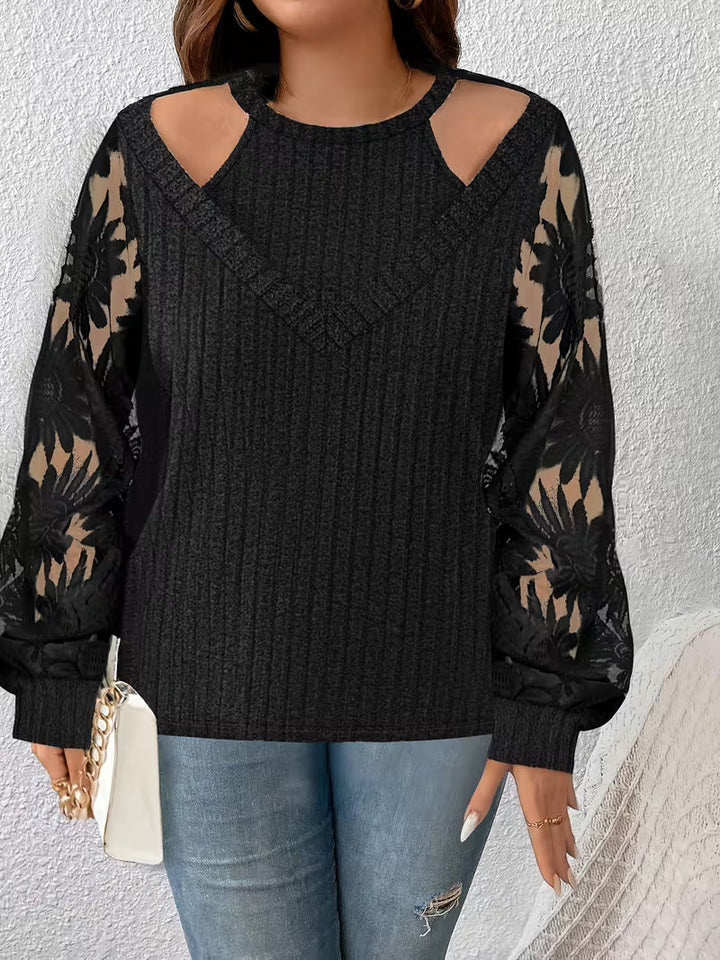 Suchinda - T-Chemise À Manches Longues À Lacets Double Épaisseur
