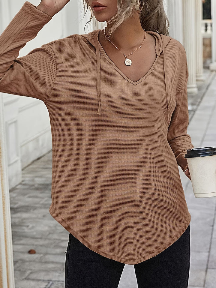 Seonie - Manches Longues Sweat À Capuche À Col en V