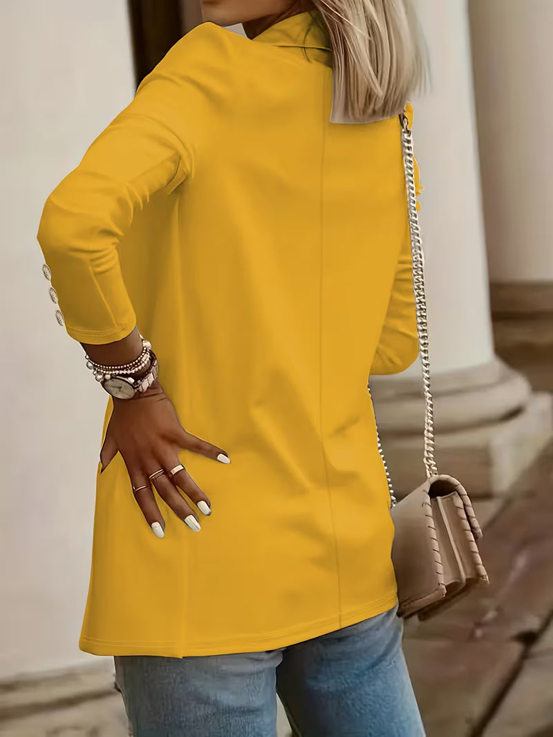 Nikia - Blazer À Manches Longues Et Boutons Décoratifs