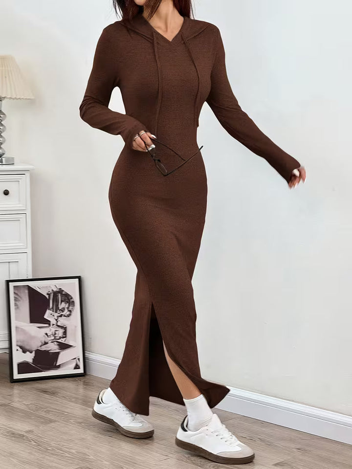 Dahye - Robe Longue À Manches Longues Et Capuche