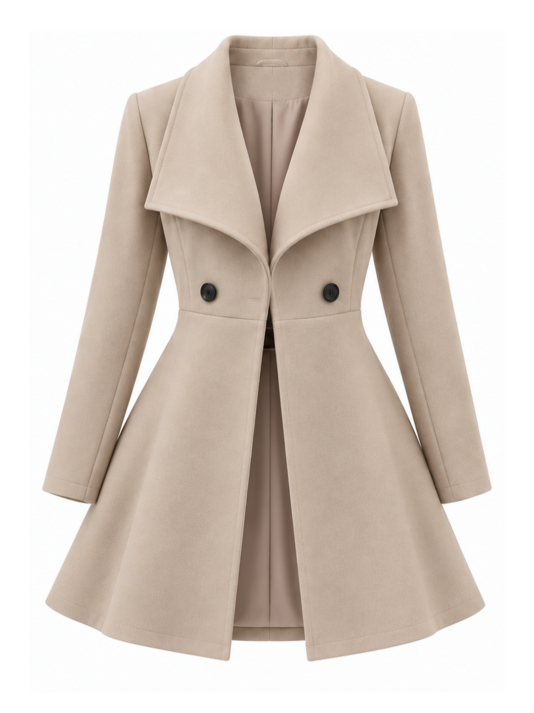 Nillza - Manteau Long Ajusté À Revers