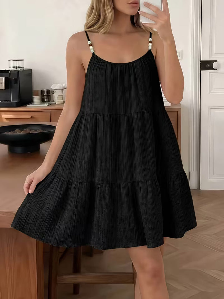 Masley - Mini Robe Ample à Bretelles Fines