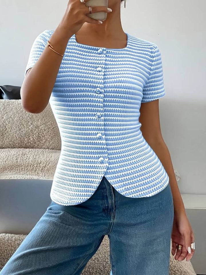 Airam - Chemise À Encolure Carrée Et Ouverte Sur Le Devant