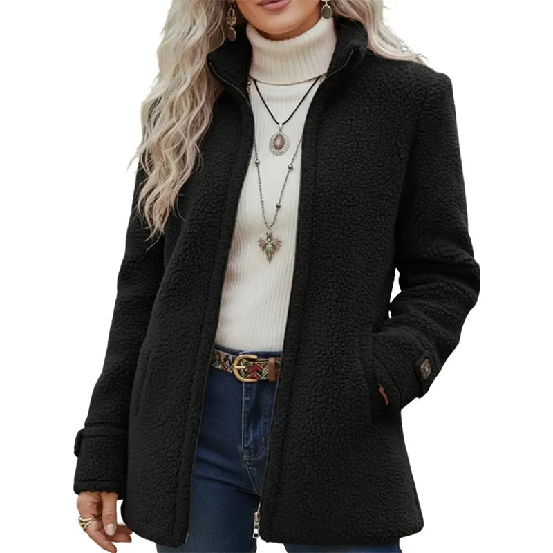 Elanne - Veste Décontractée À Col Montant