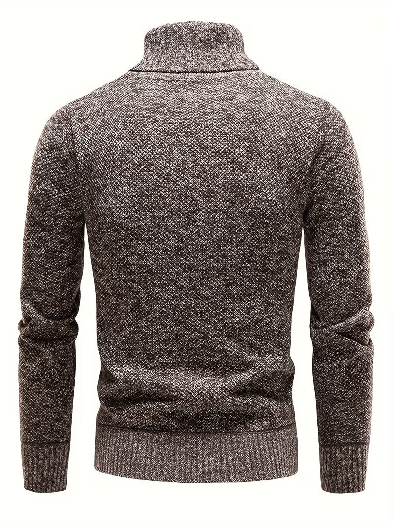 Wessam - Pull en Maille À Col Roulé Élégant