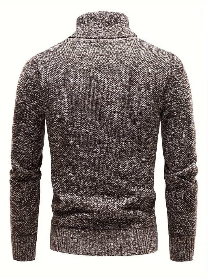 Wessam - Pull en Maille À Col Roulé Élégant