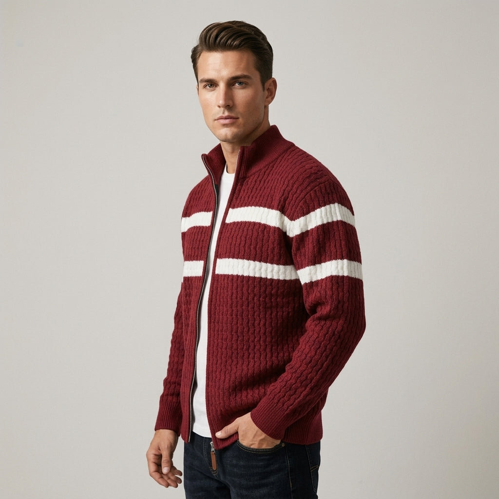 Loick - Cardigan En Maille à Manches Longues