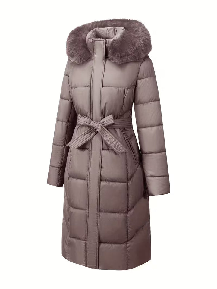 Inza - Doudoune À Capuche Avec Ceinture