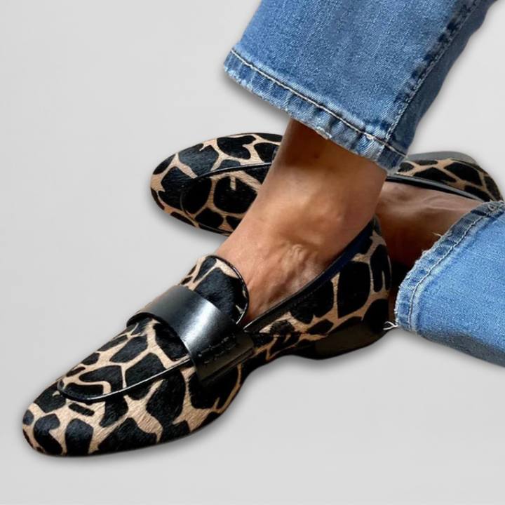 Estefania - Mocassins élégants à Imprimé Girafe