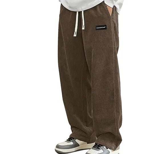 Warren - Pantalon À Jambes Larges Avec Cordon De Serrage Et Poches