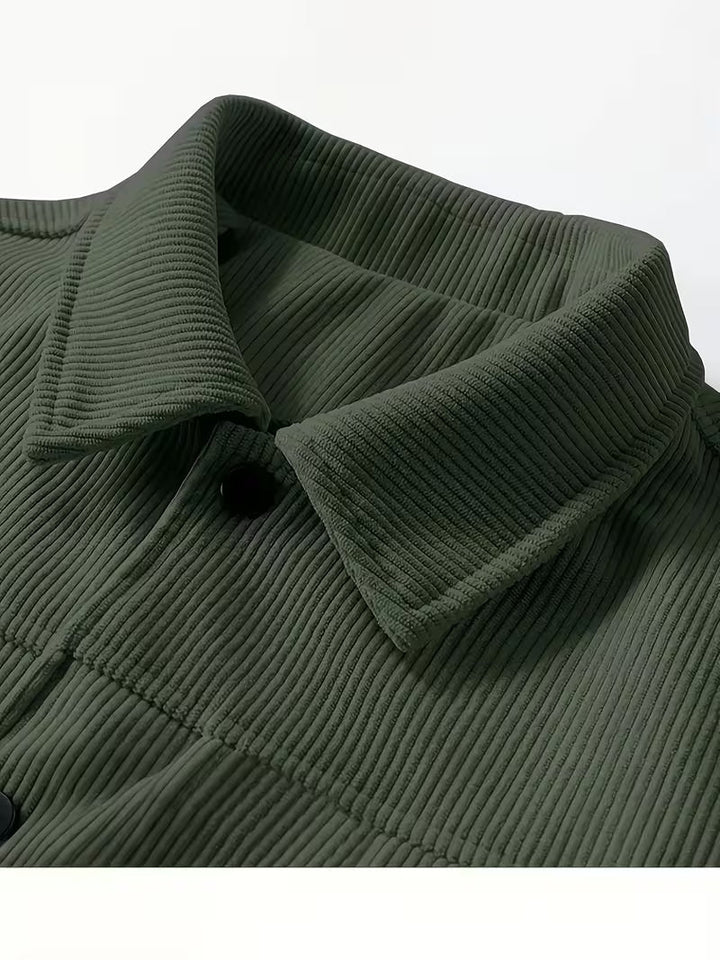 Matthaus - Veste en Velours Côtelé Avec Col et Poches à Rabat