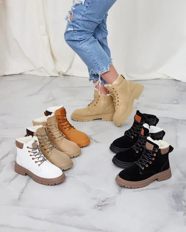 Alosia - Bottines à Lacets et Semelles épaisses