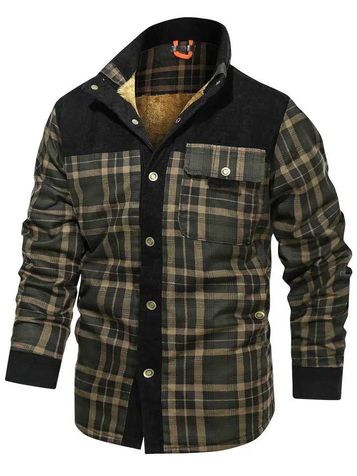 Kerrik - Veste À Carreaux Avec Revers Doublée De Peluche