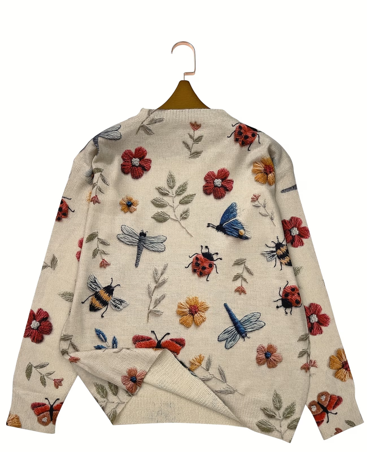 Lesa - Maglione Con Stampa Floreale E Di Insetti