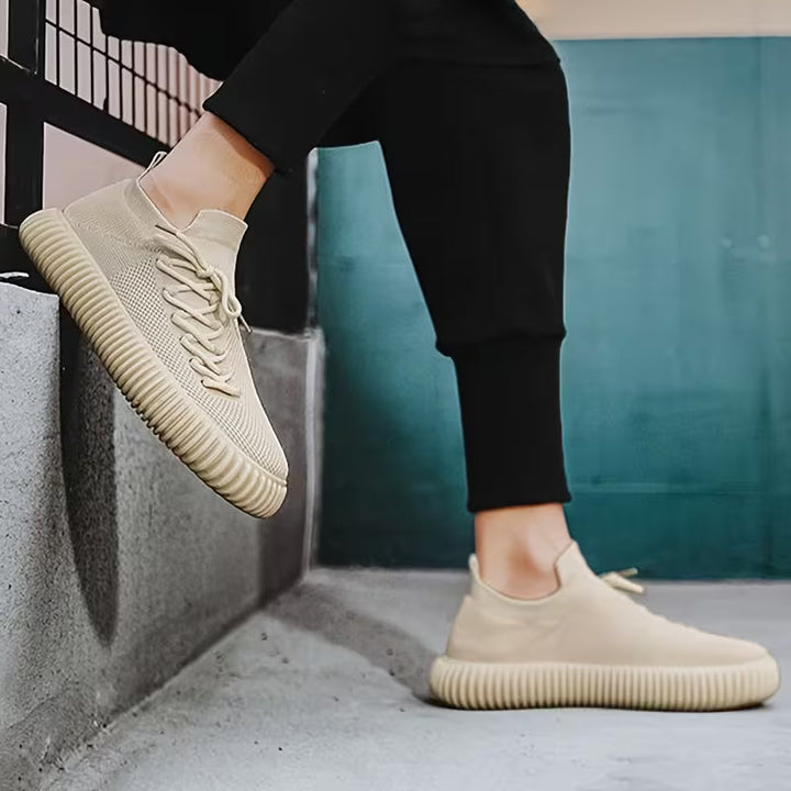 Malazam - Baskets Souples en Maille, Style Chaussettes