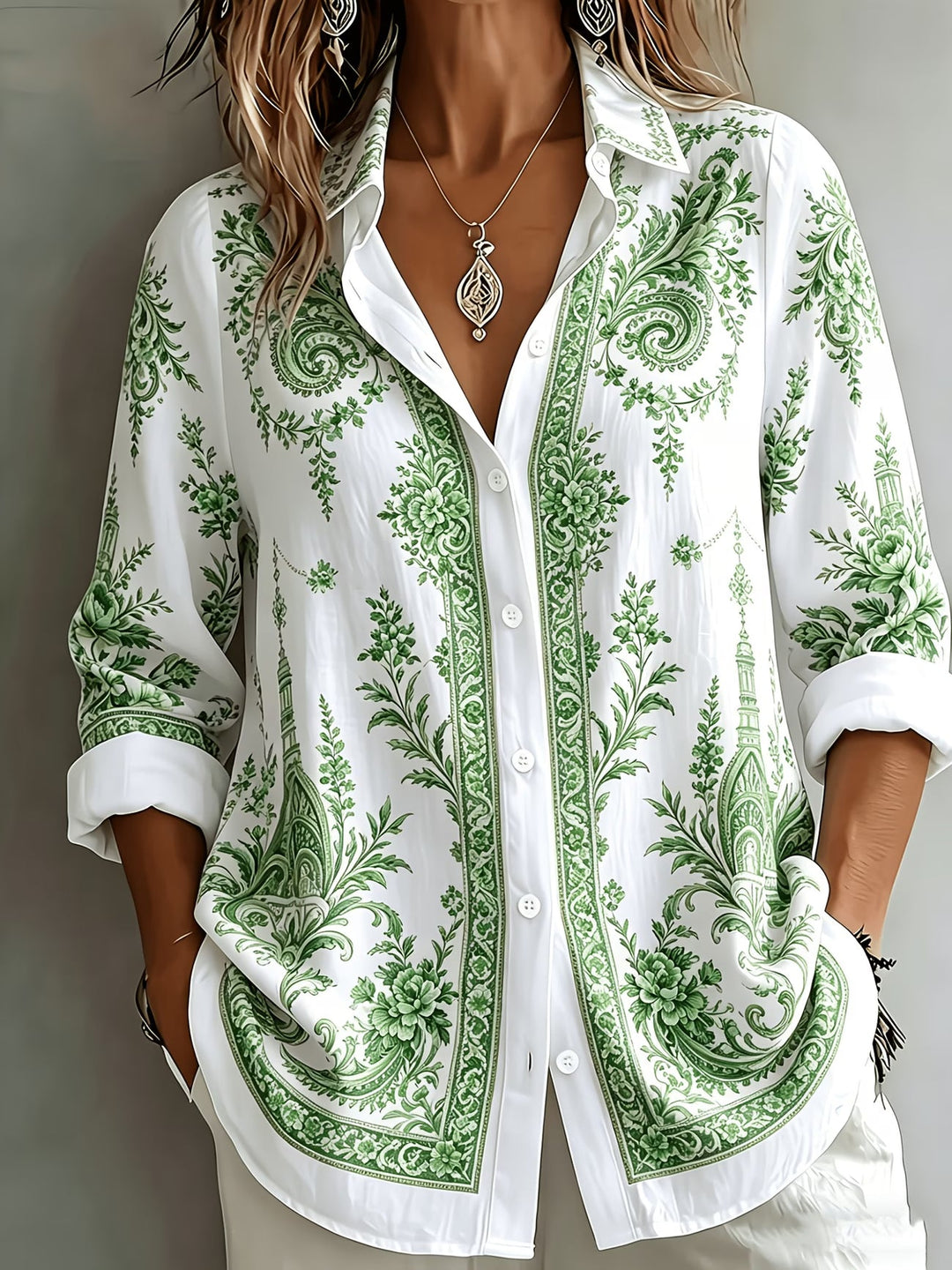 Aldana - Chemise À Manches Longues Boutonnée