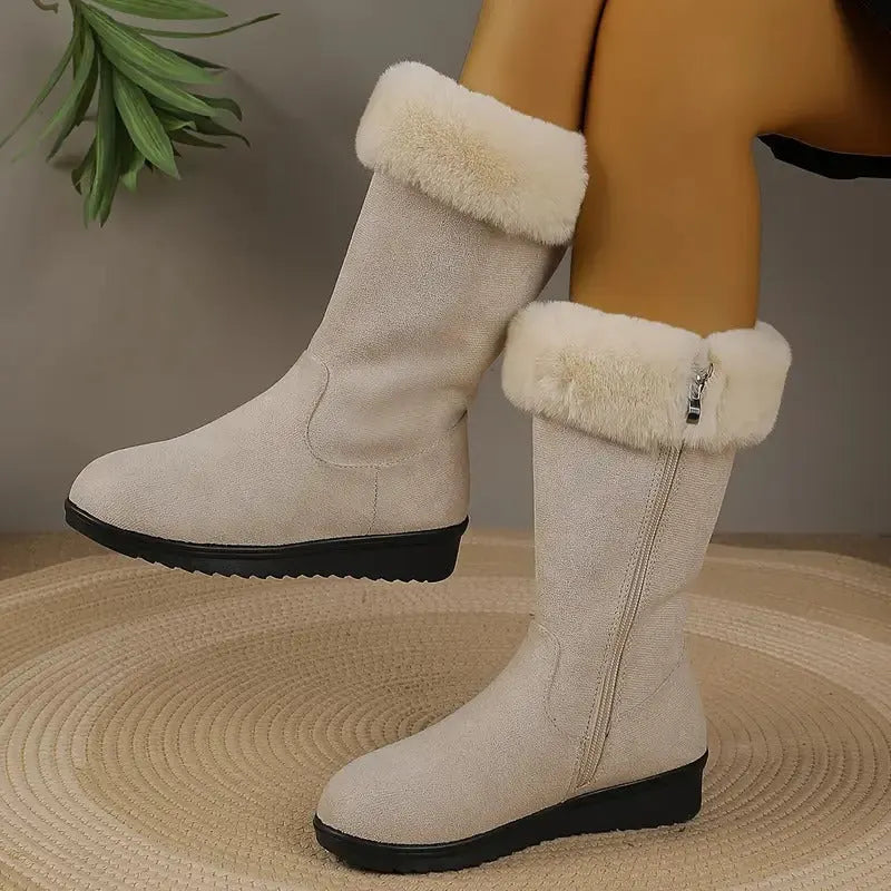 Neah - Bottes Longues Chaudes Avec Fermeture Éclair