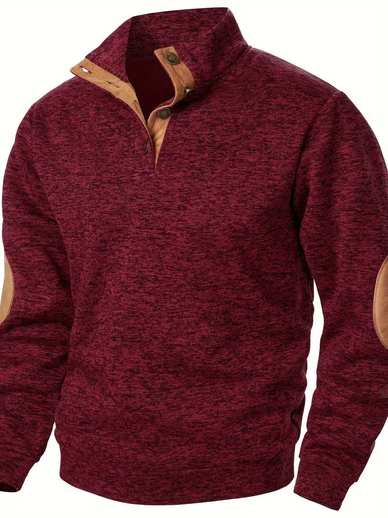 Kashyap - Sweat Shirt à col Montant et Manches Longues