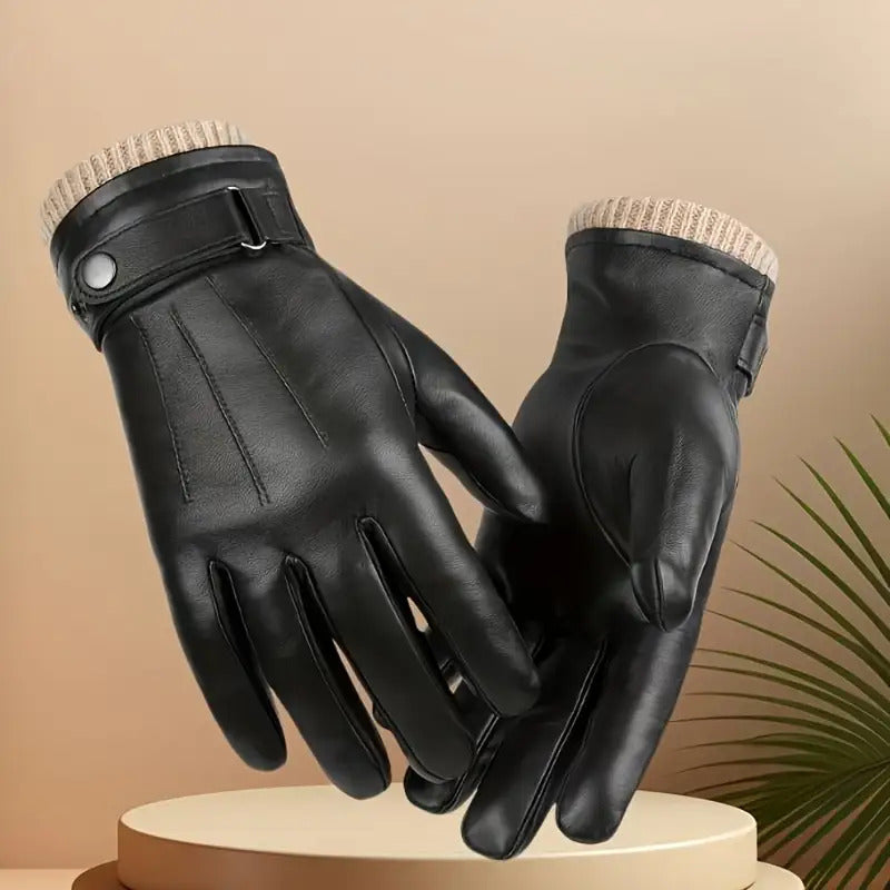 Matheo - Gants D'hiver en Cuir Thermiques