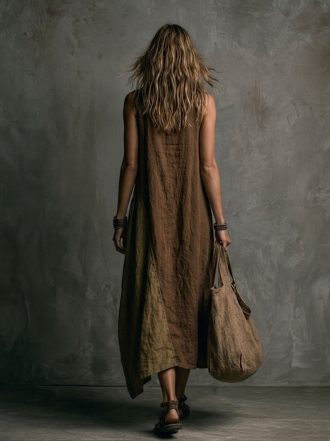 Tylissa - Robe Longue Asymétrique en Patchwork
