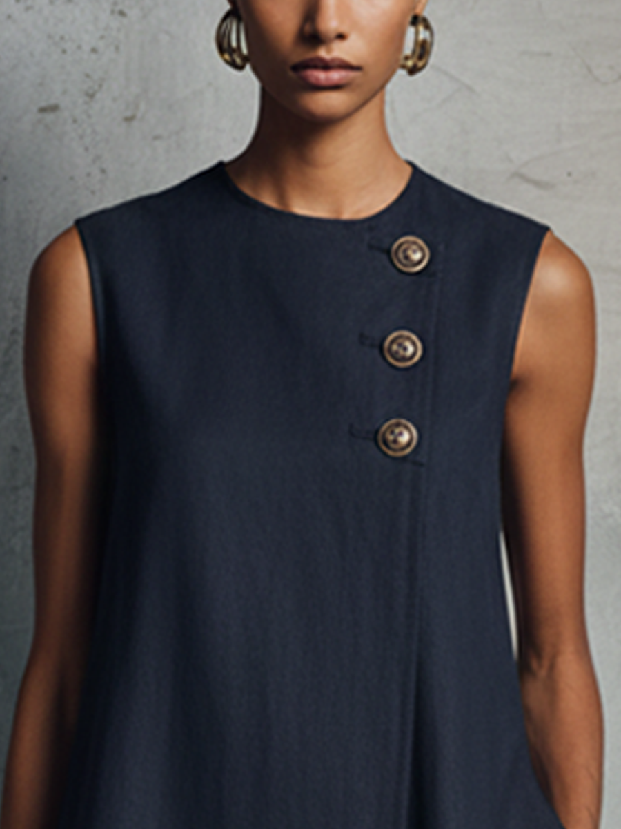 Libertina - Robe Sans Manches Asymétrique