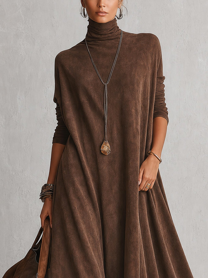 Albria - Robe Longue à Manches Longues Style Vintage