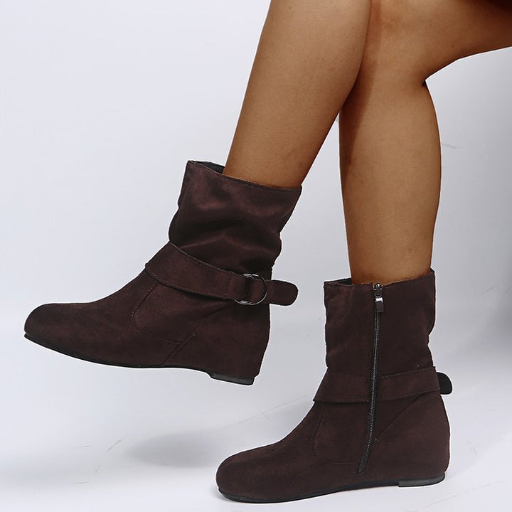 Erendyra - Bottines À Boucle Et Fermeture Éclair Latérale