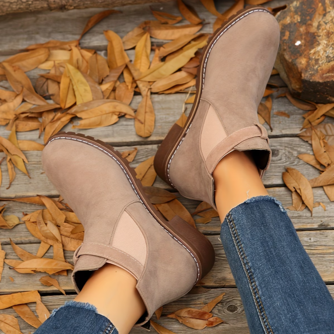 Norya - Bottines en Daim Avec Bride à Boucle