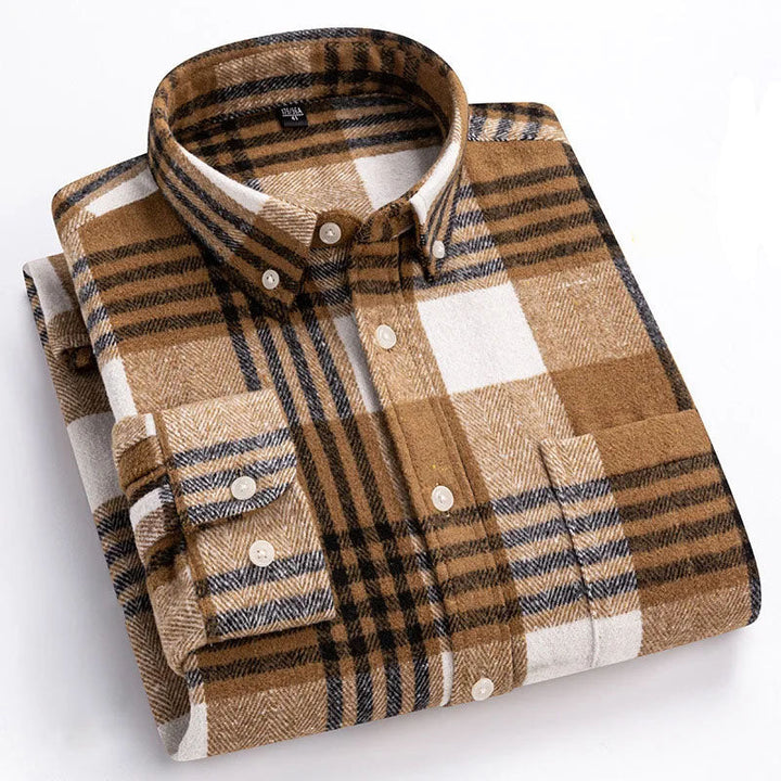 Joman - Chemise À Carreaux À Manches Longues Et Boutons