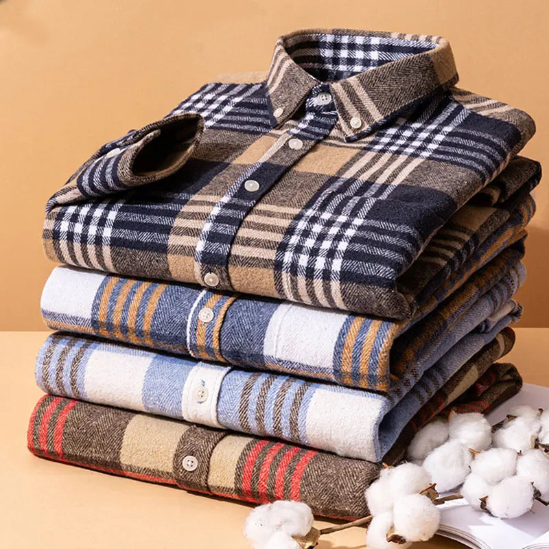 Joman - Chemise À Carreaux À Manches Longues Et Boutons