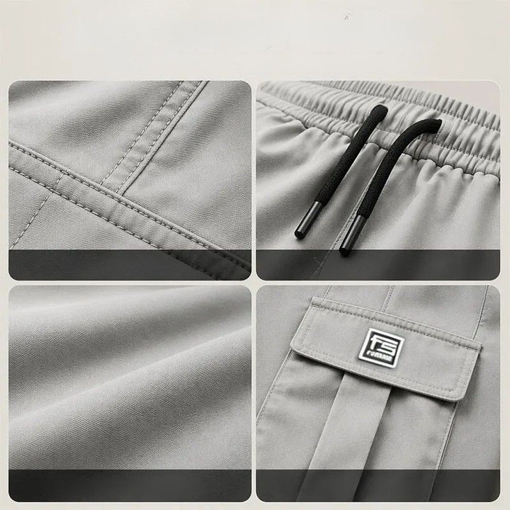 Nesham - Pantalon Cargo Avec Cordon de Serrage à la Taille et Poches