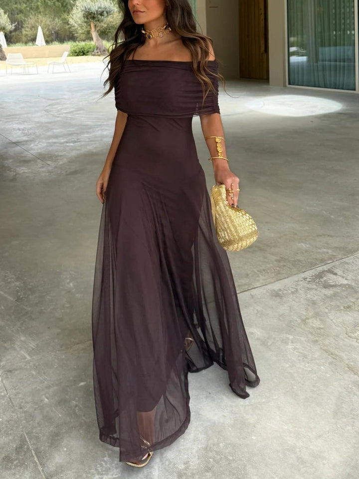 Dainia - Robe Longue Asymétrique en Maille