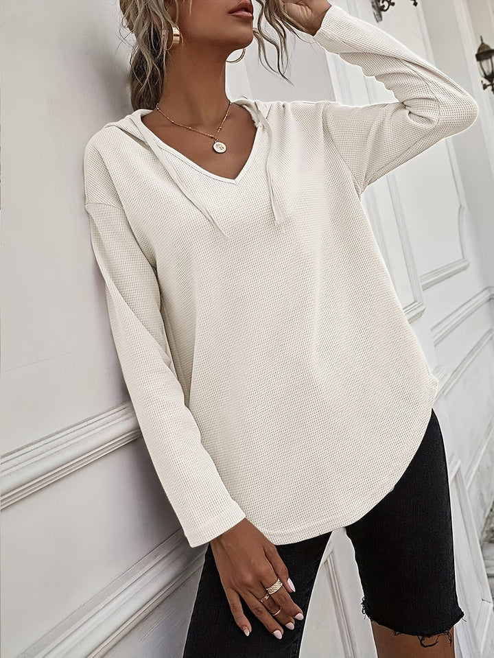 Seonie - Manches Longues Sweat À Capuche À Col en V