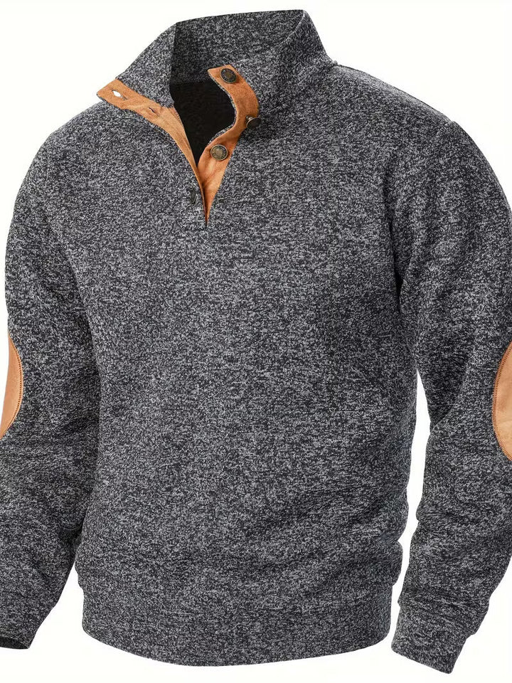 Kashyap - Sweat Shirt à col Montant et Manches Longues