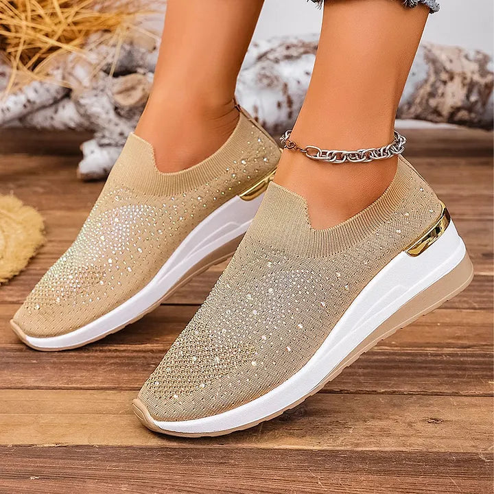 Josia - Baskets Sans Lacets À Motif Papillon Ornées De Strass