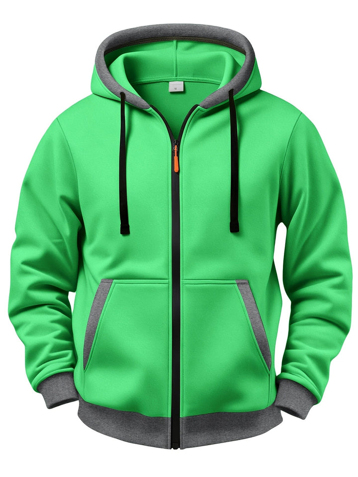 Mussoline - Casual Long Sleeve Winter Hooded With Zipper