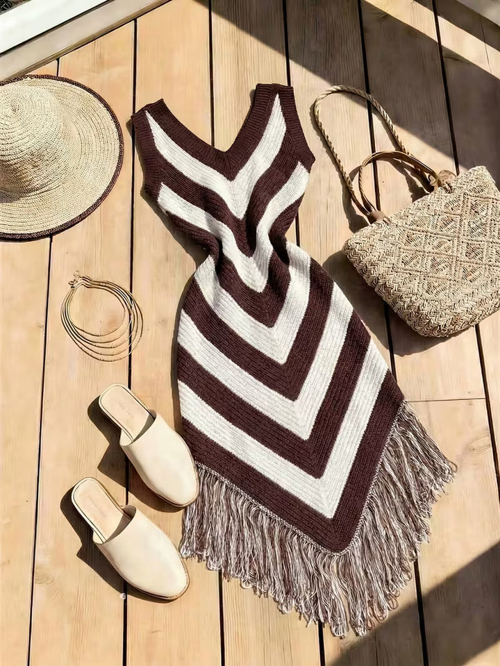 Foley - Robe De Plage Extensible À Franges