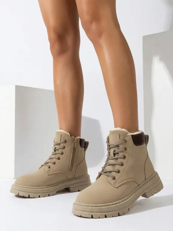 Alosia - Bottines à Lacets et Semelles épaisses