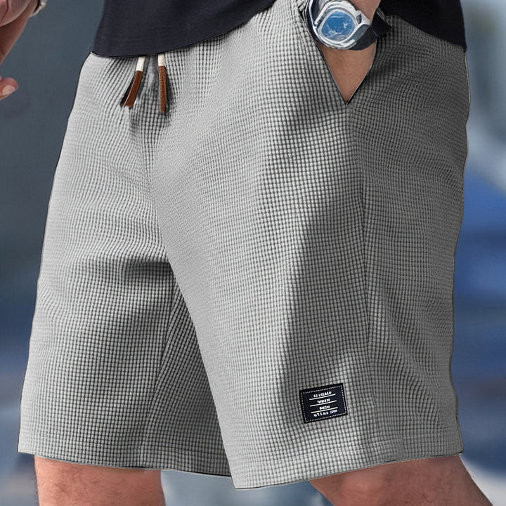 Buntham - Short Décontracté à Cordon de Serrage et Texture Gaufrée