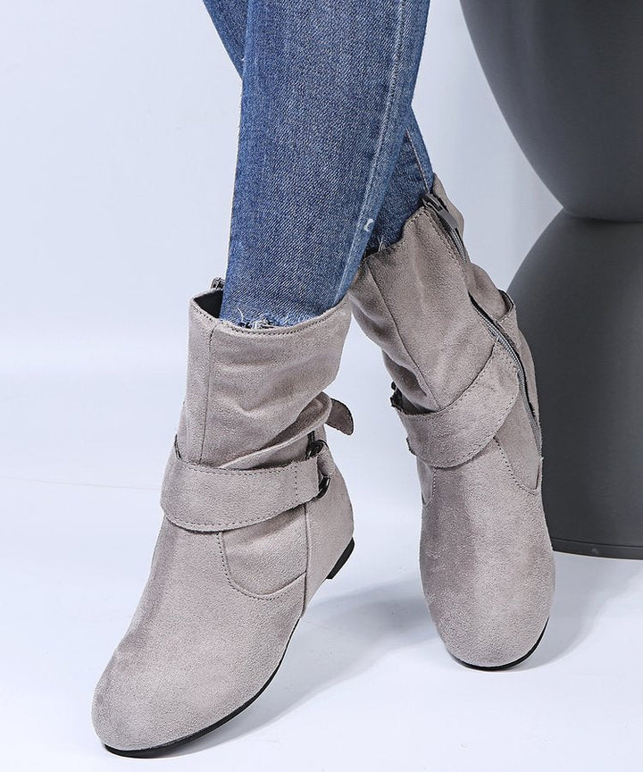 Erendyra - Bottines À Boucle Et Fermeture Éclair Latérale