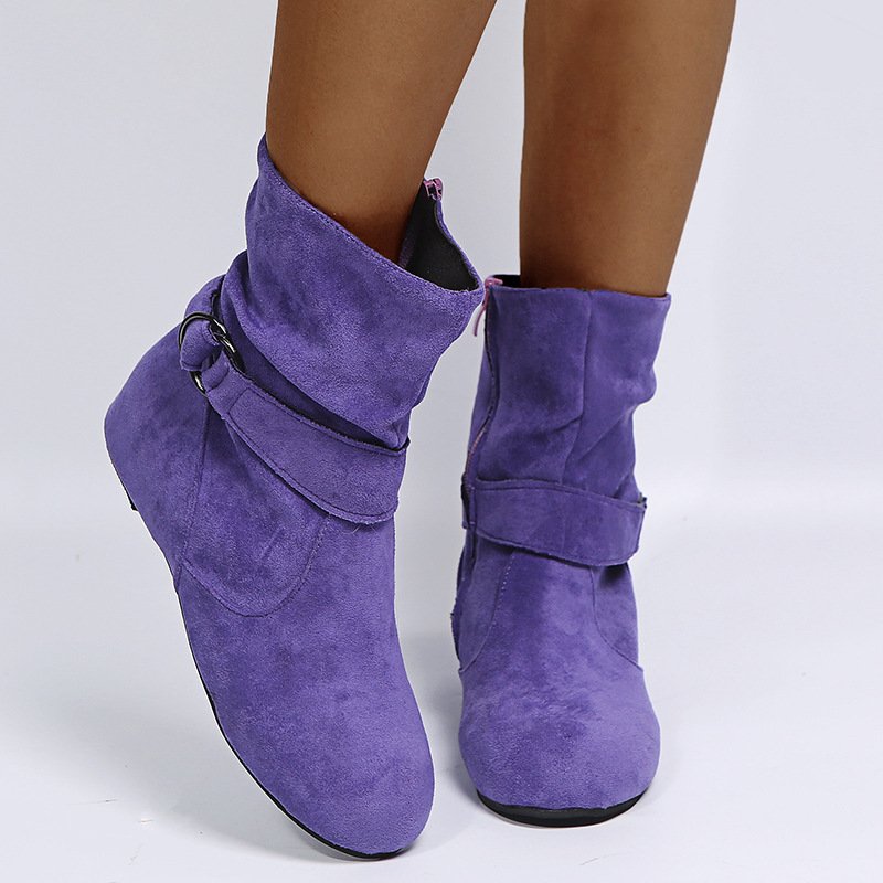 Erendyra - Bottines À Boucle Et Fermeture Éclair Latérale