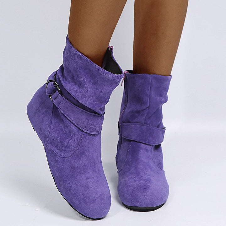 Erendyra - Bottines À Boucle Et Fermeture Éclair Latérale