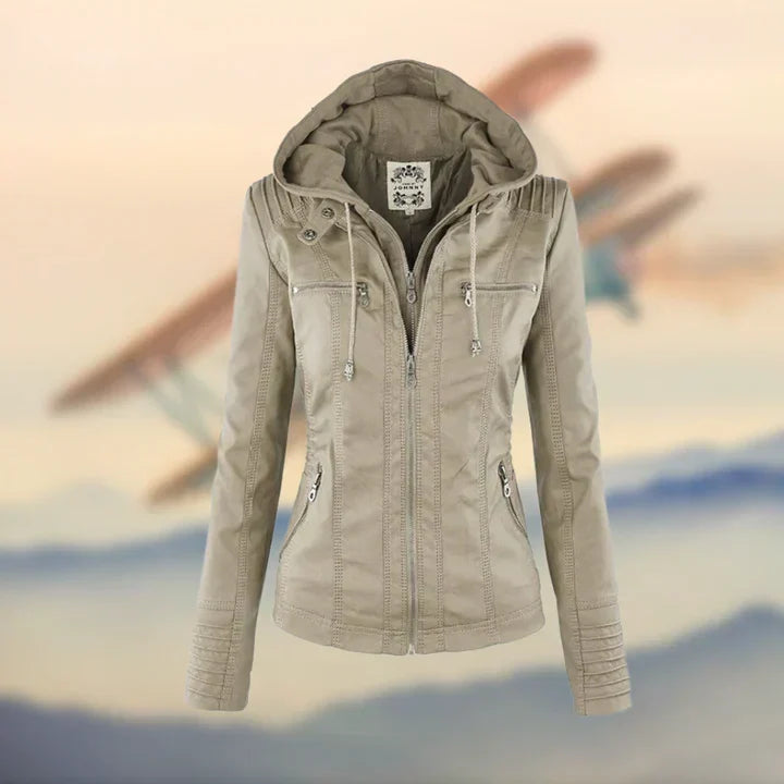 Janina – Une Veste en Cuir Élégante Et Unique