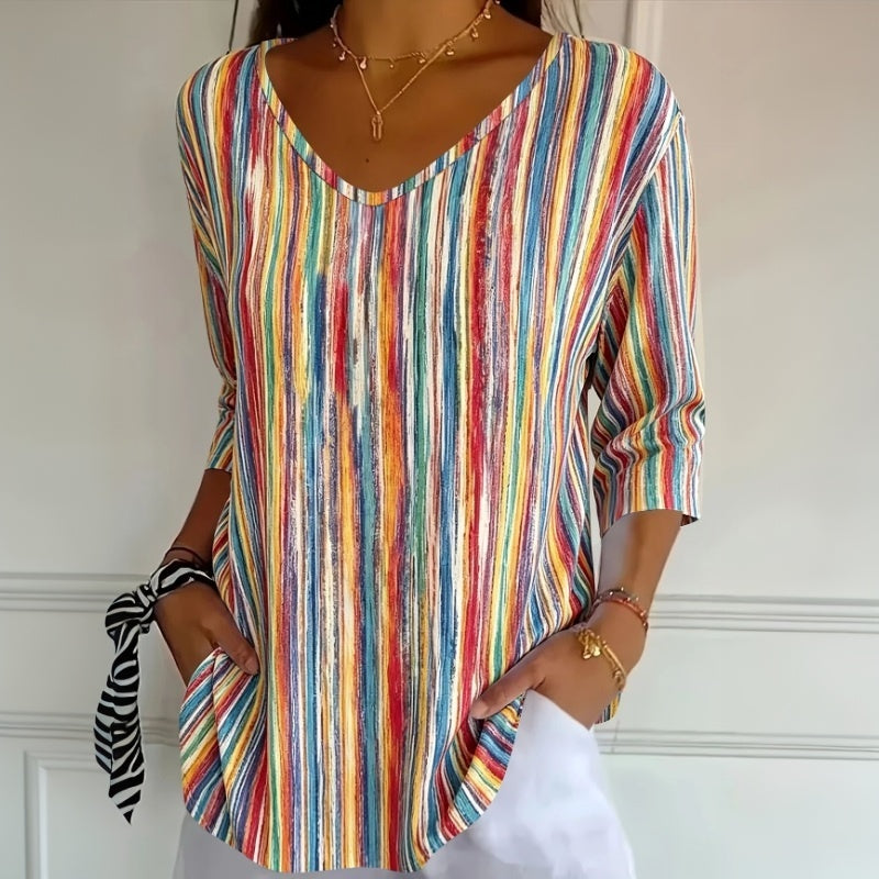 Anchali - T-chemise Rayé Coloré