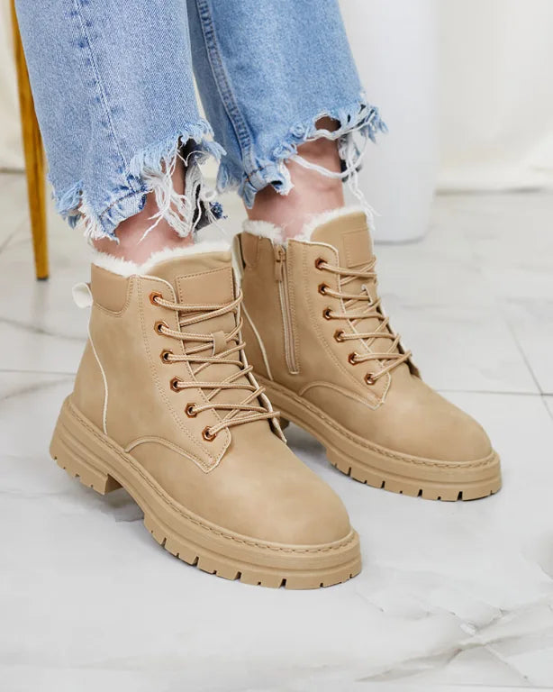 Alosia - Bottines à Lacets et Semelles épaisses