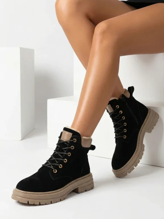 Alosia - Bottines à Lacets et Semelles épaisses